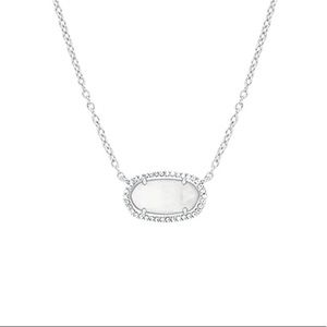 Kendra Scott Elisa Lux Necklace in Clear Crystal